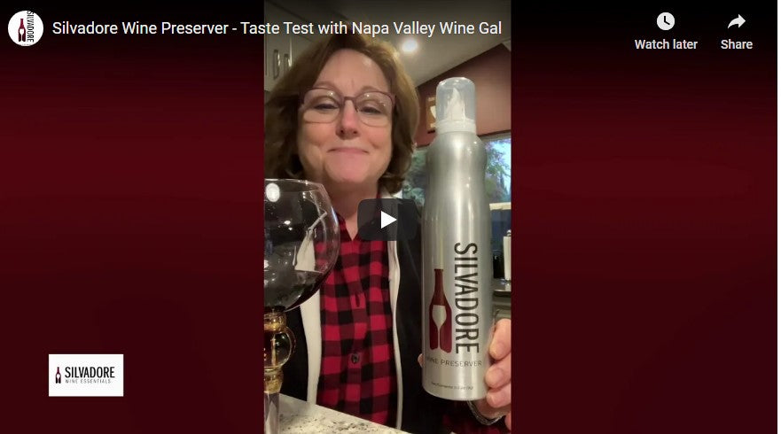Silvadore Wine Preserver - Taste Test with Napa Valley Wine Gal