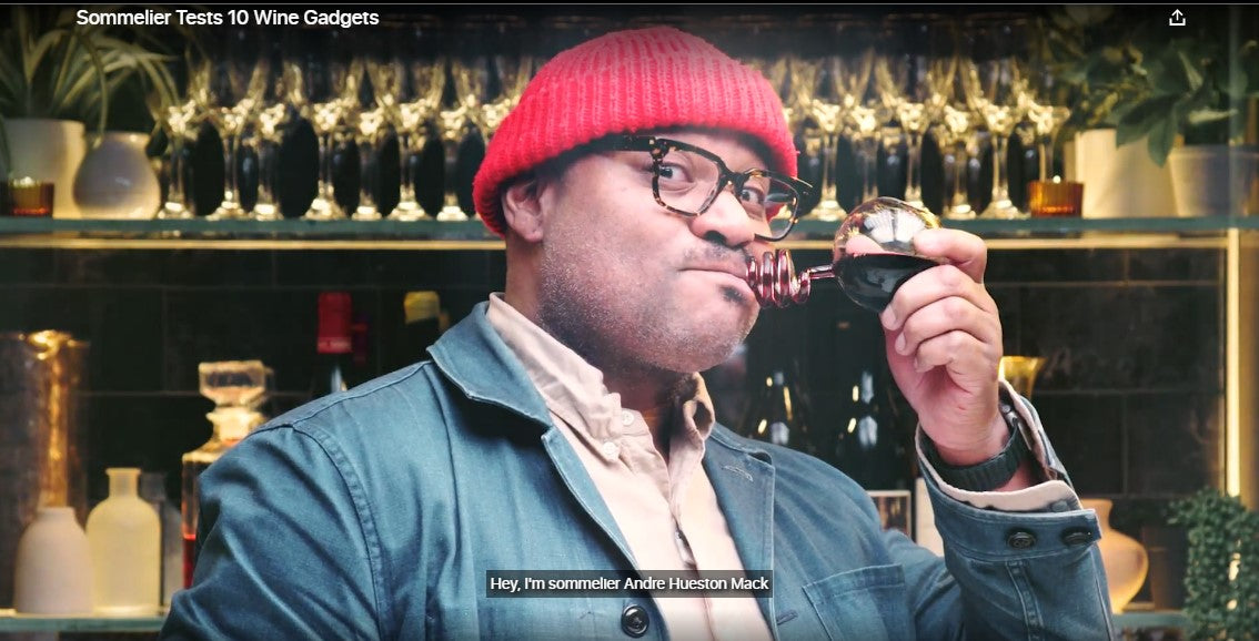 Fun Video: Sommelier Tests 10 Wine Gadgets - from Bon Appetit