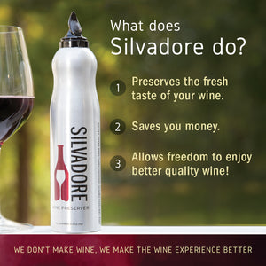 Silvadore Wine Preserver | Argon Wine Preserver Spray | Consumer Size Canister