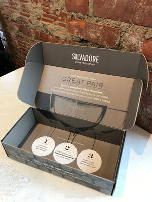 Silvadore Wine Preserver - 2 Can Gift Box for Wine Lovers